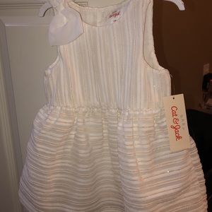 NWT Cat & Jack White Dress, 12 months